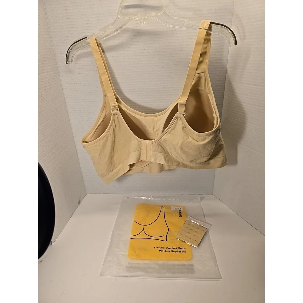 Truekind Everyday‎ Comfort Straps Wireless Shaping BRA Size 4XL, CHAI New
